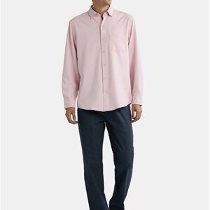 George Light Pink Shirt and Dark Blue Trousers